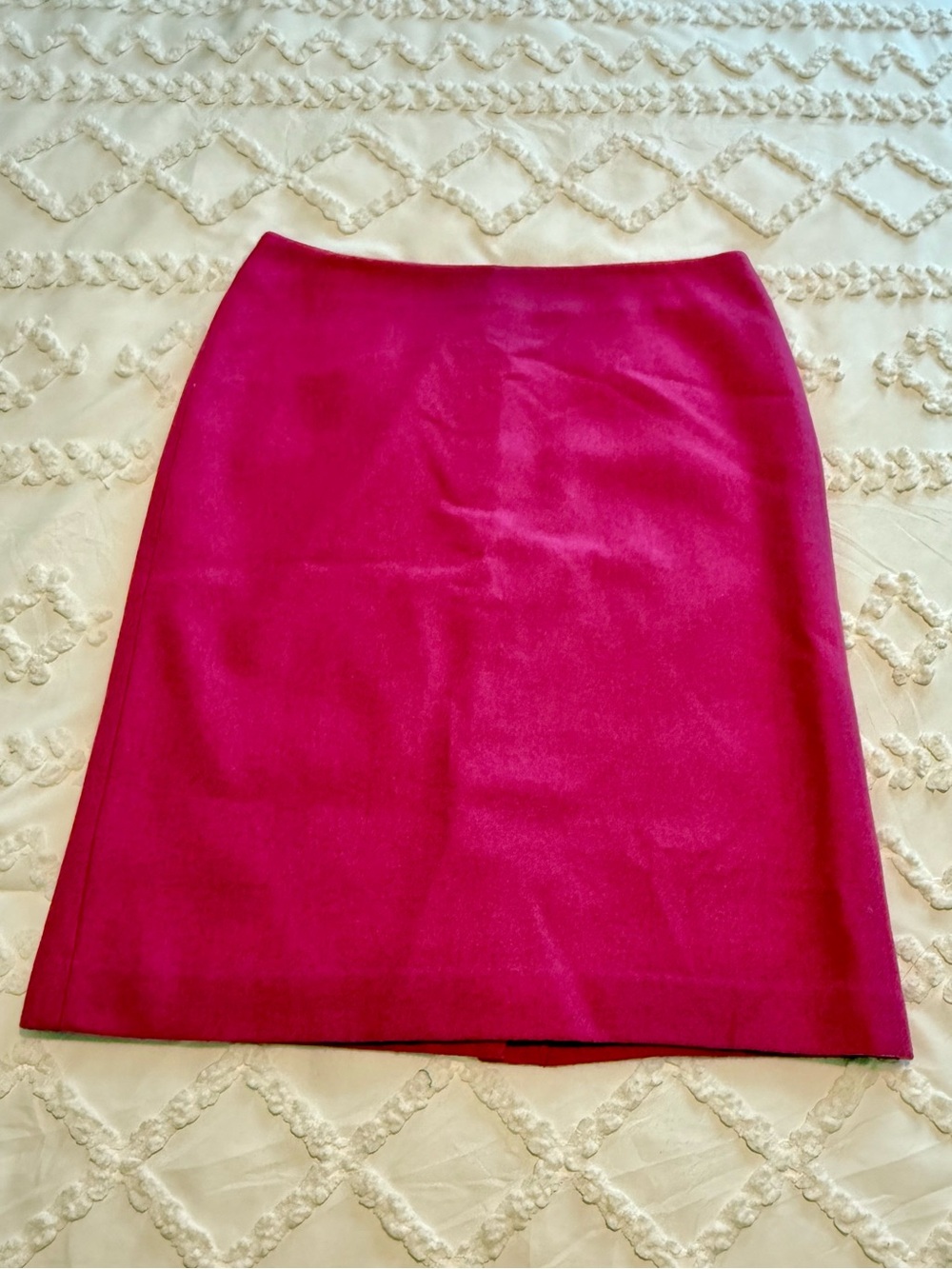 Talbots Wool Blend Pencil Skirt, Size 8, Raspberry Pink, Size 8